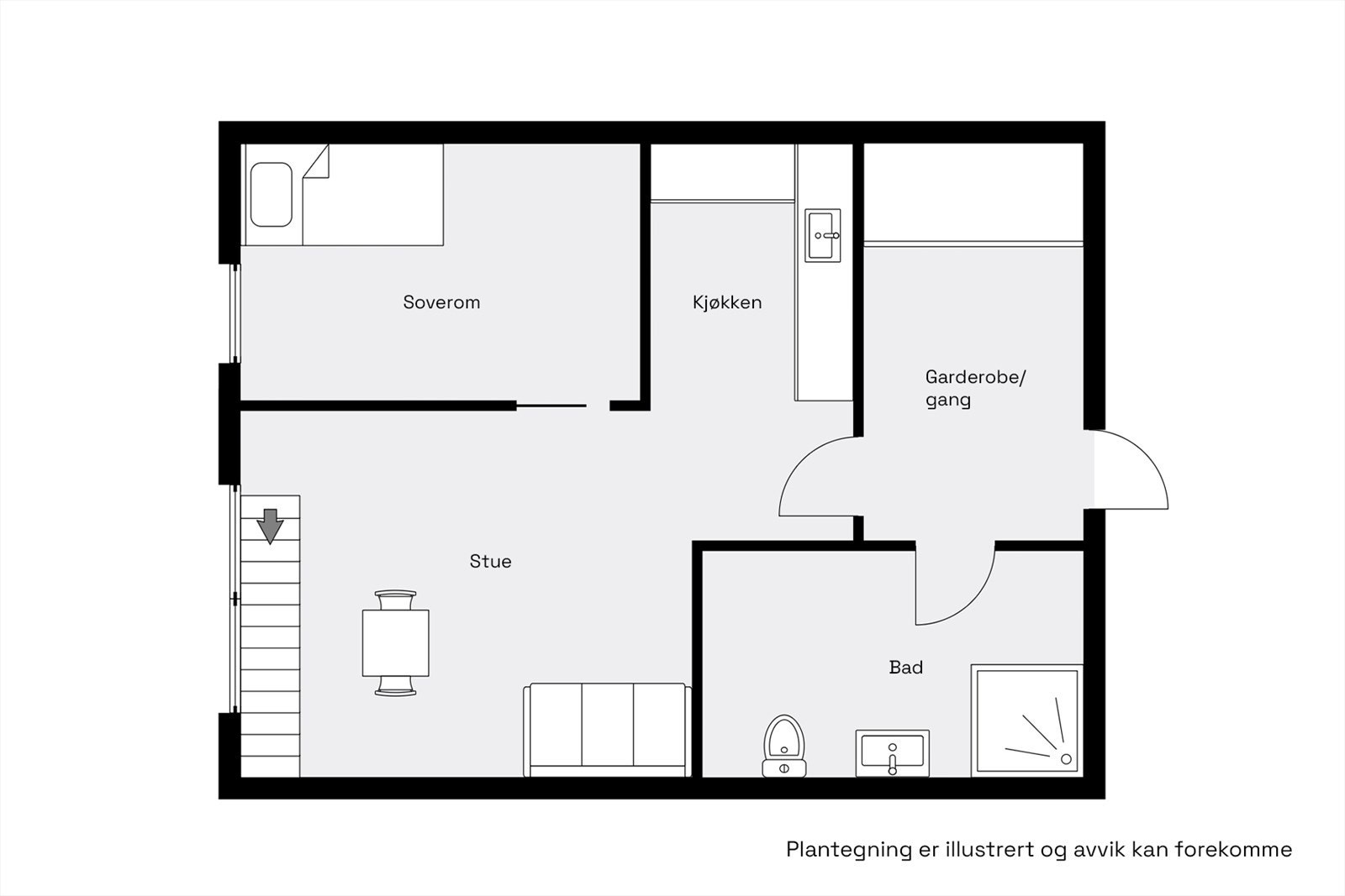 Plantegning 2.etasje Galleribilde