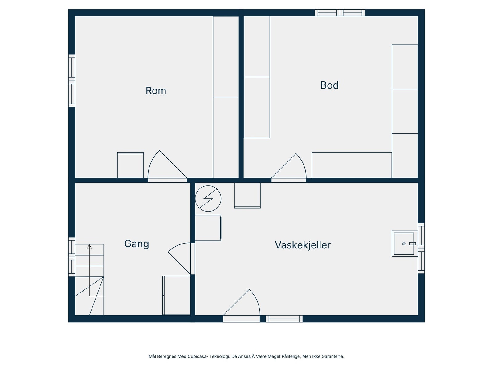 Plantegning kjeller Galleribilde