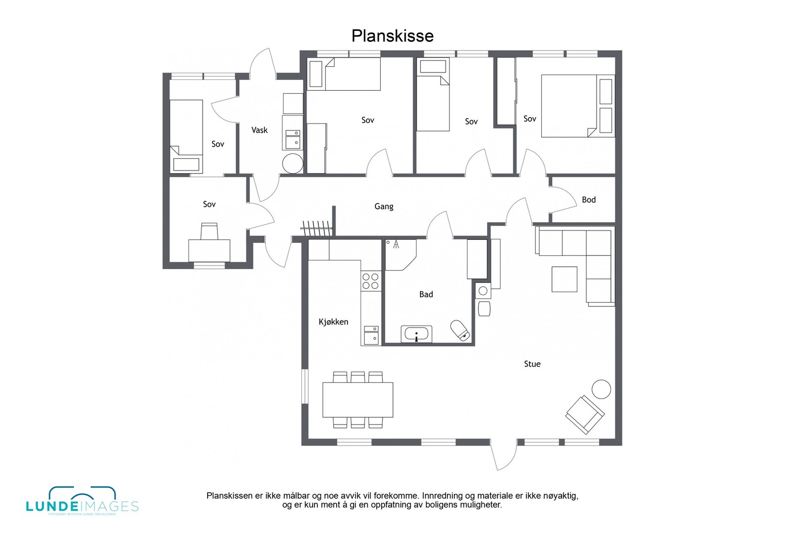 Planskisse (ikke målbar) Galleribilde