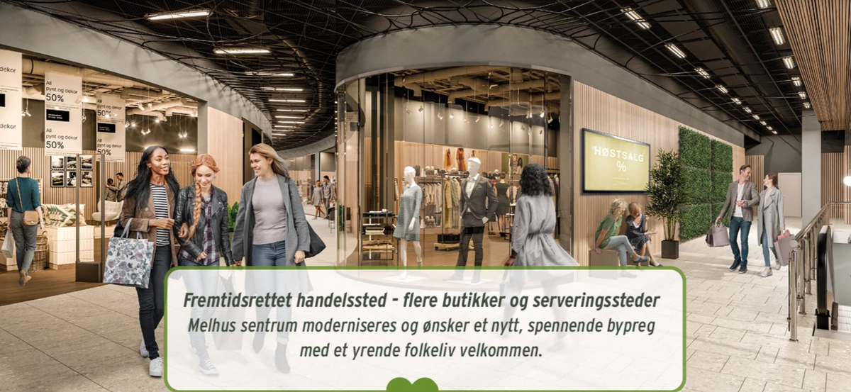 Kjøpesenteret, fra utbyggers nettside Galleribilde
