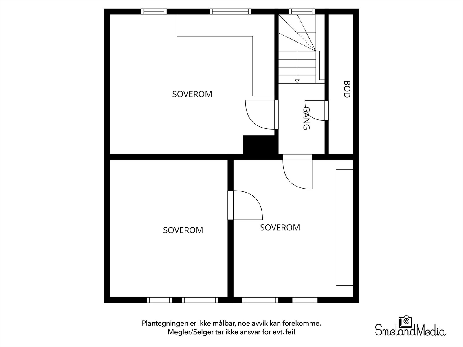 Plantegning 2. etasje Galleribilde