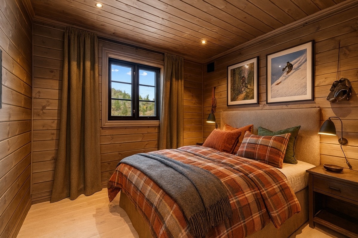 Soverom 3 med AI generert innredning. Galleribilde