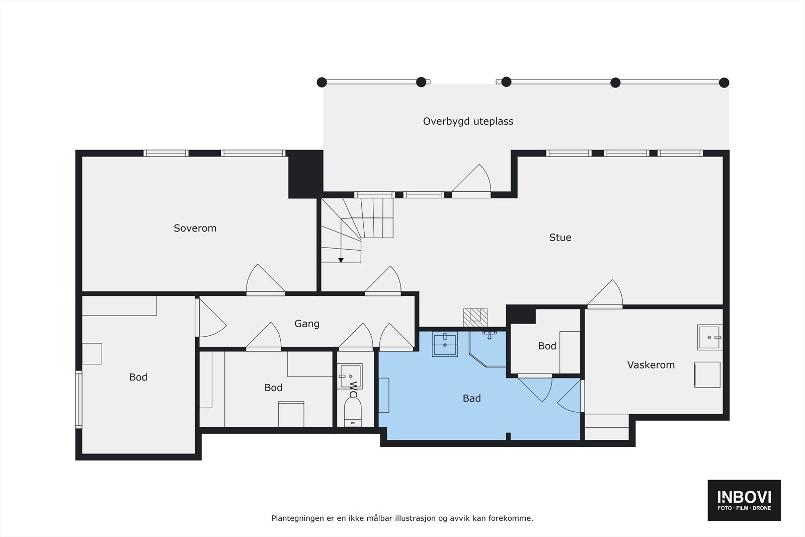 Plantegning underetasje. Galleribilde