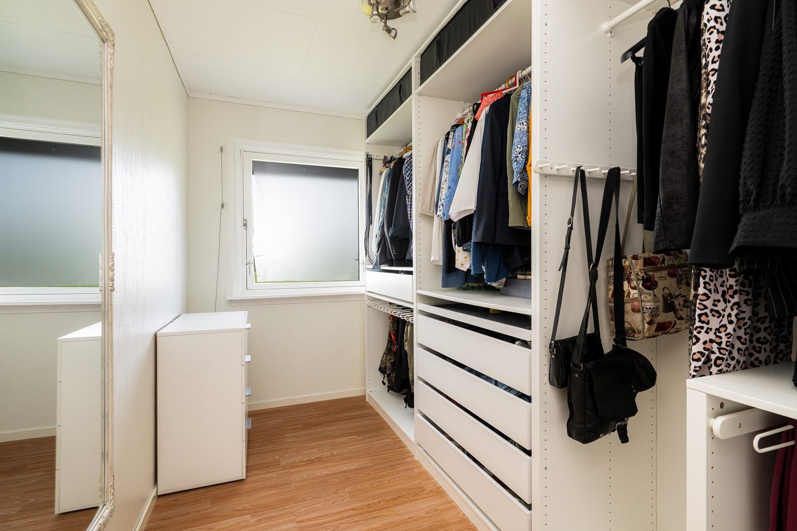 Soverom 3 er i dag tatt i bruk som omkledningsrom. Galleribilde