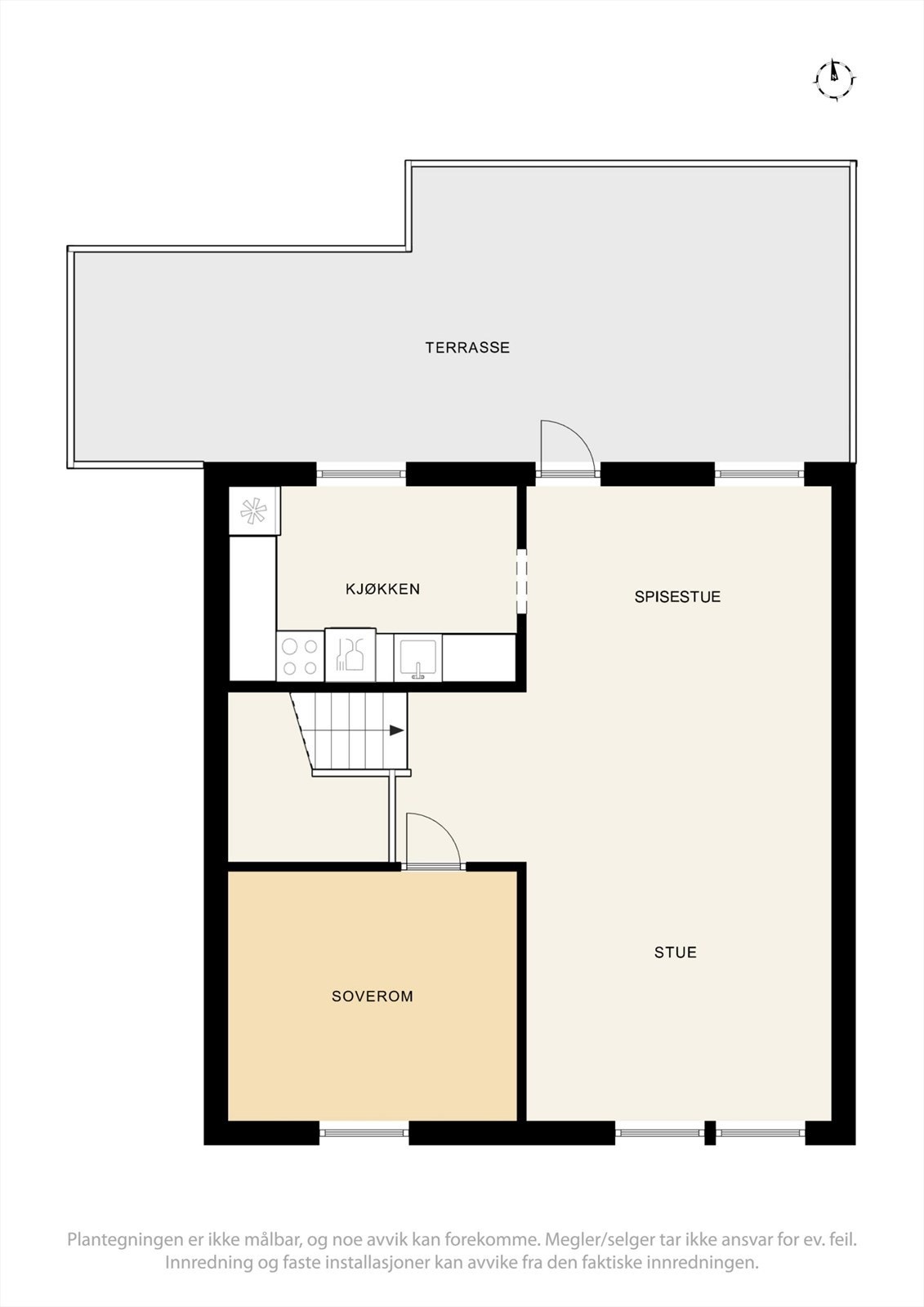 Planskisse 1. etasje Galleribilde