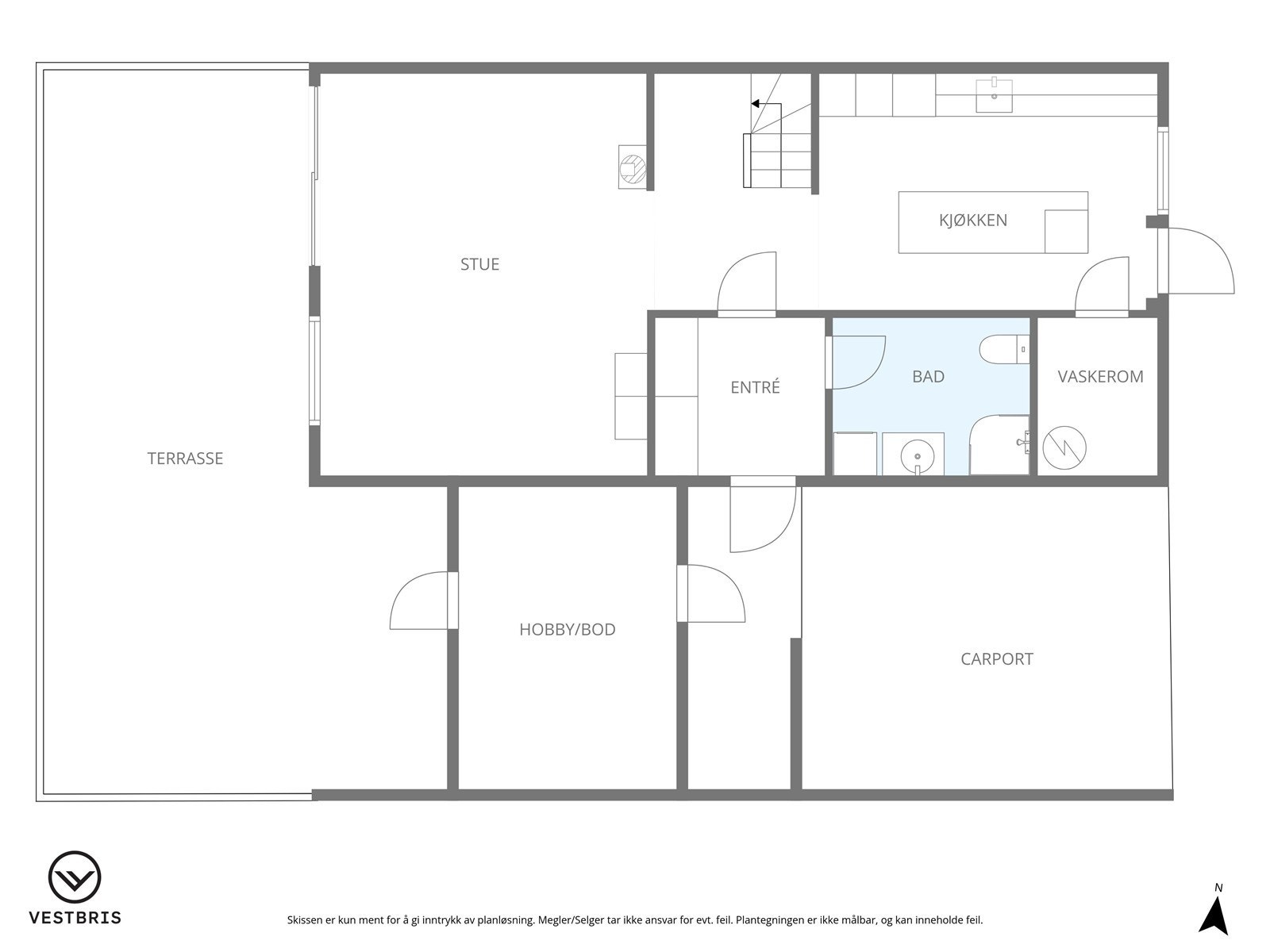 Plantegning - 1. etasje Galleribilde