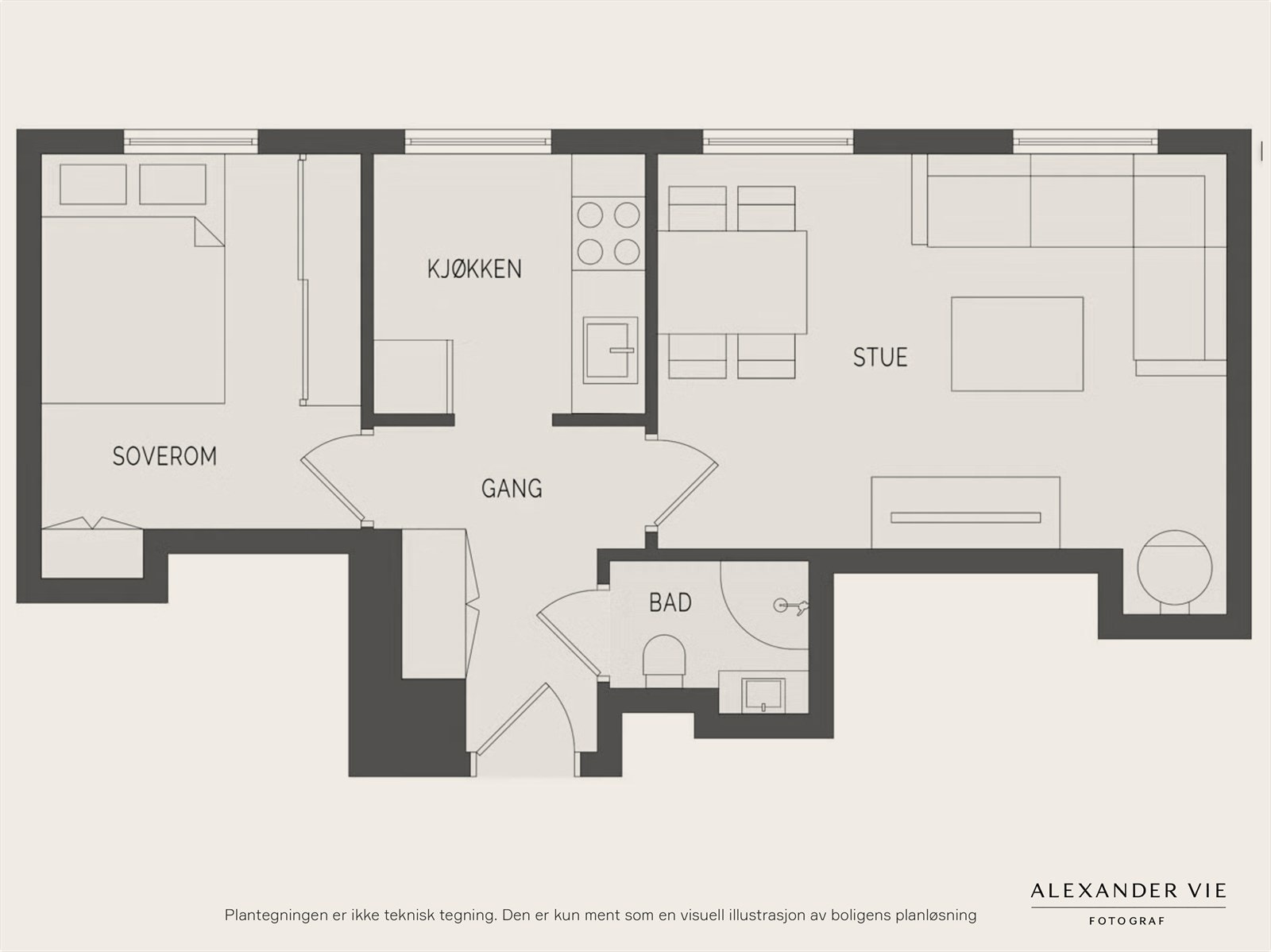 Husk å melde deg på visning! Galleribilde