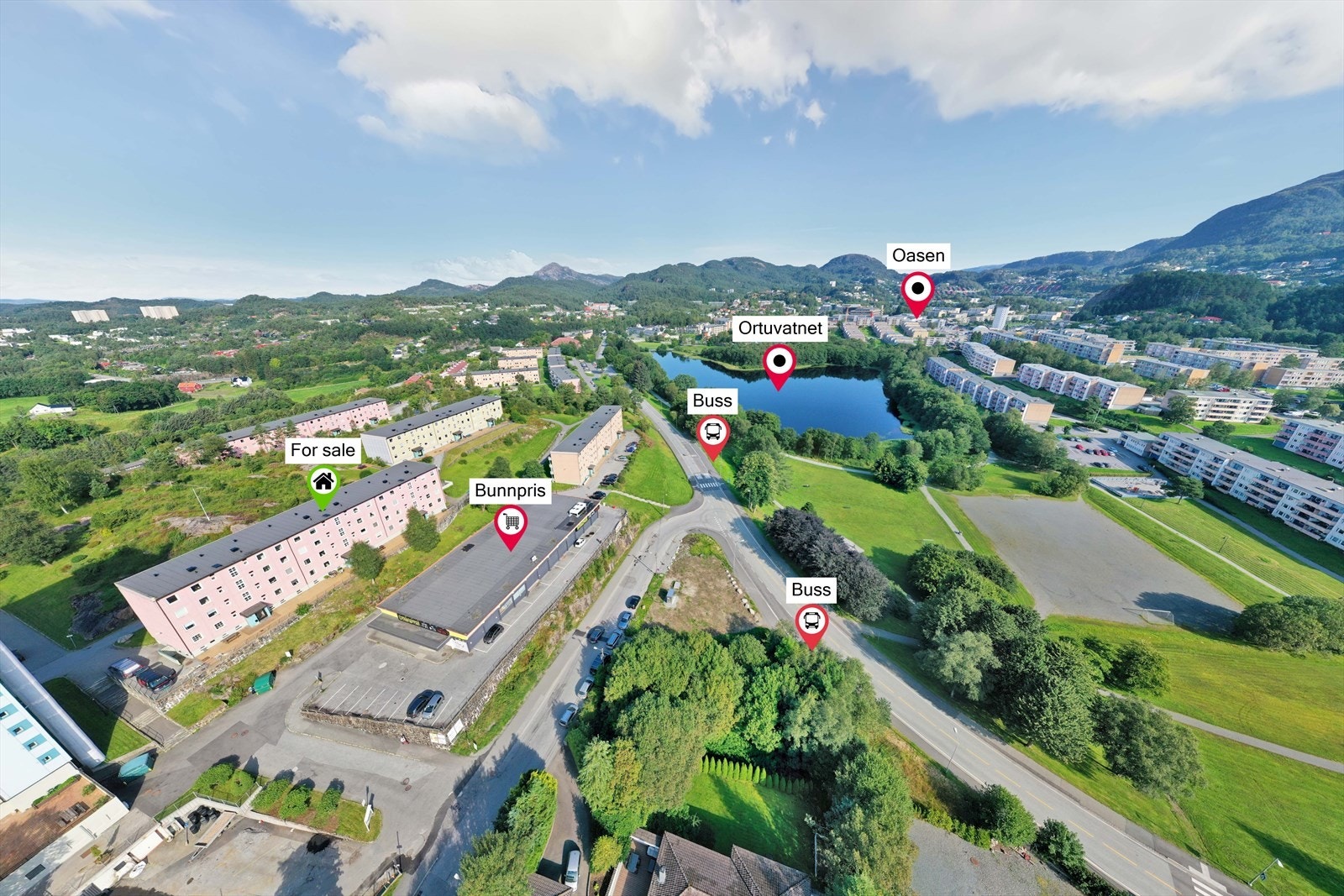 Nærområdet byr på fine turmuligheter, blant annet rundt Ortuvannet. Galleribilde