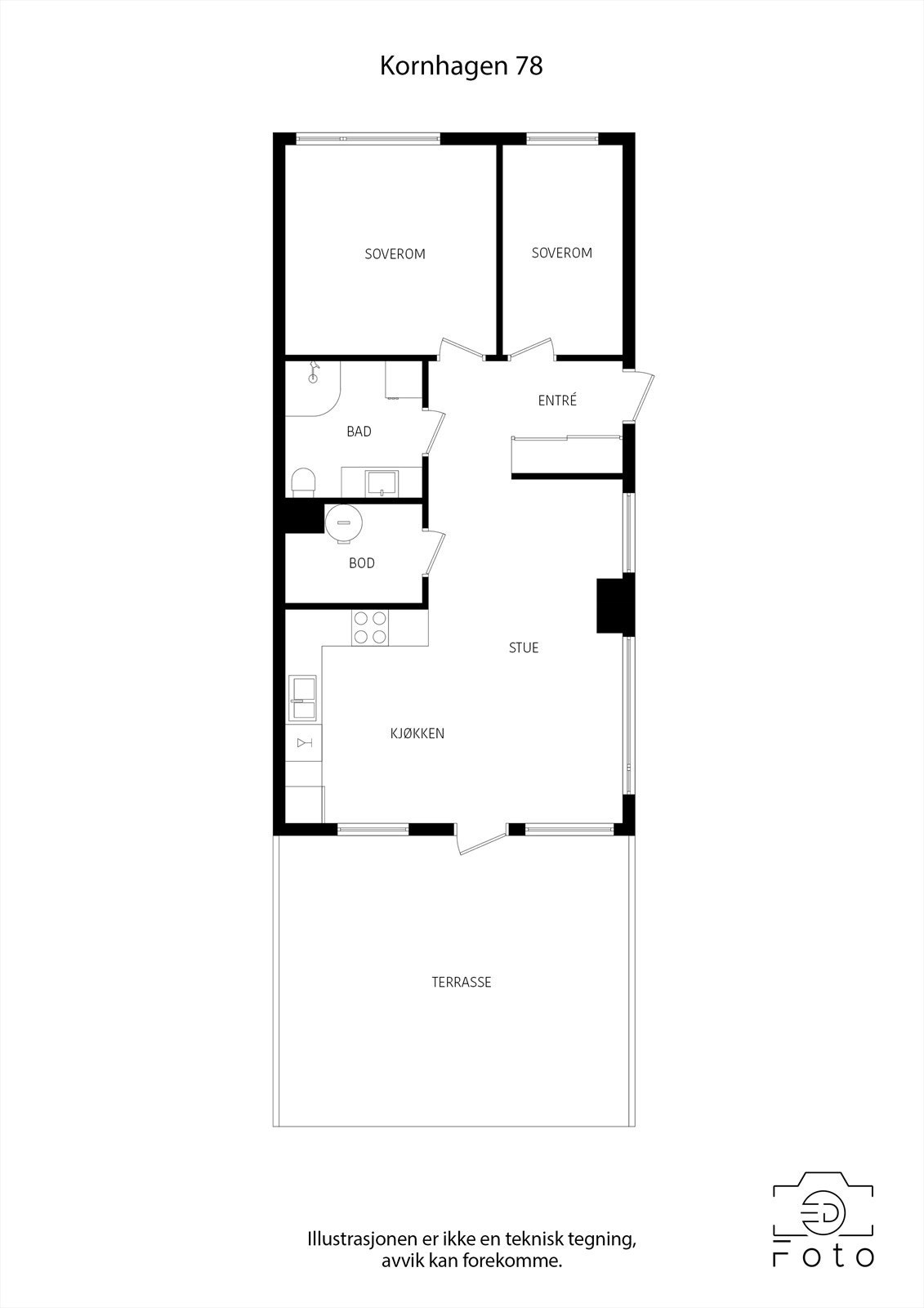 Plantegning Galleribilde