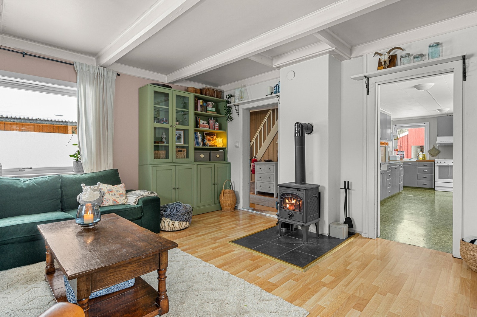 Vedfyring gir god varme. Galleribilde