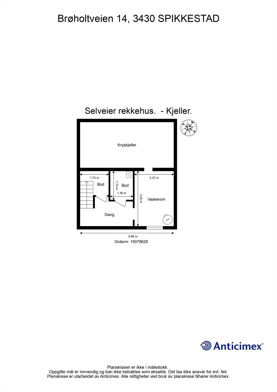 Plantegning kjelleretasje Galleribilde