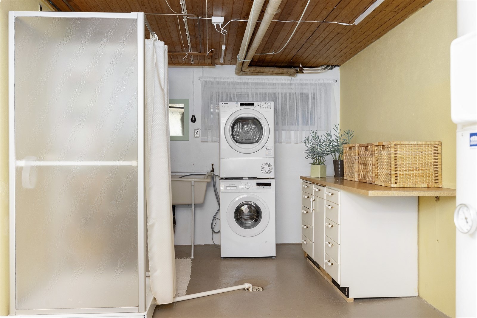 Vaskerom som med fordel kan oppgraderes for økt funksjonalitet. Galleribilde