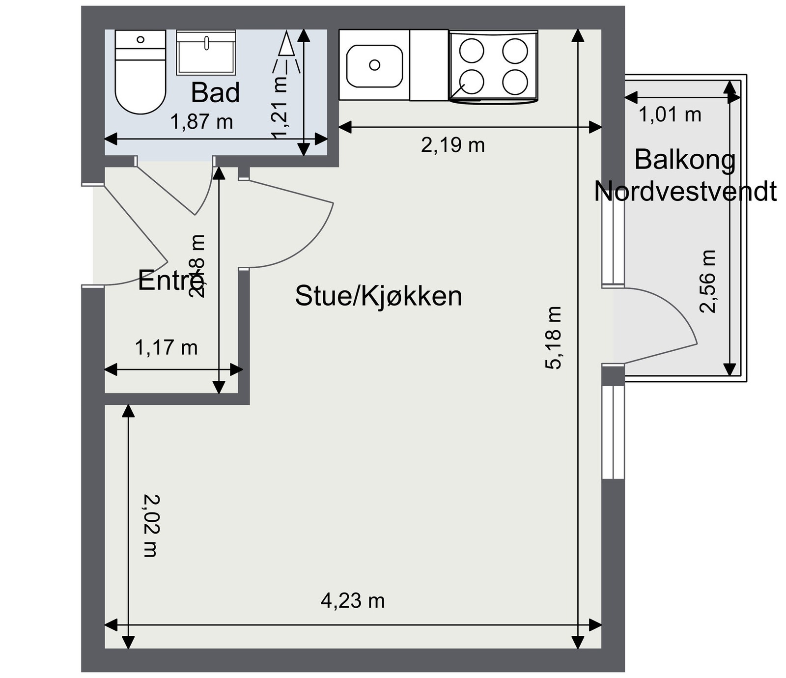 Plantegning. Skissen er ikke målbar og avvik kan forekomme. Galleribilde