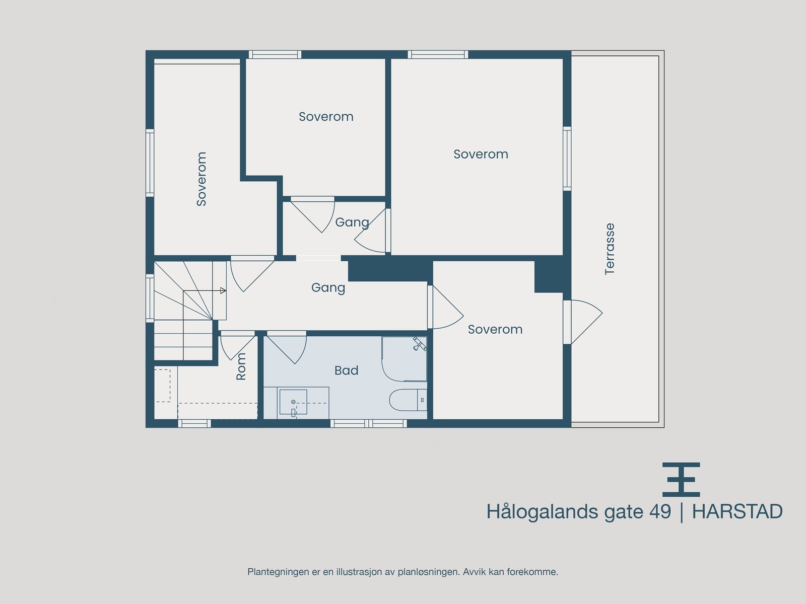 Plantegning 2. etasje Galleribilde