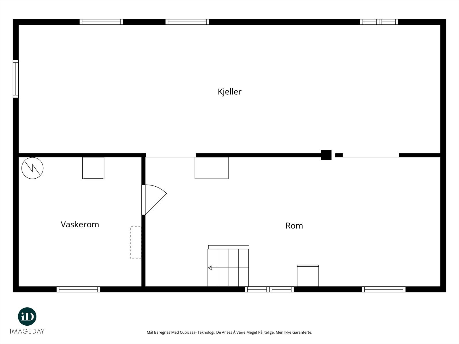 Planskisse kjeller. Galleribilde