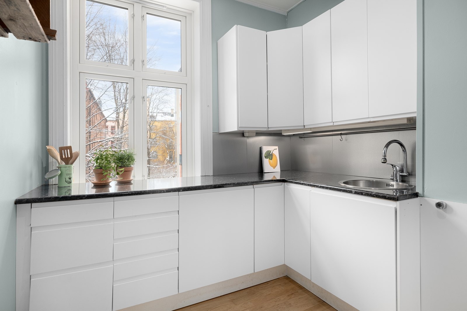 God plass til et lite spisebord etter ønske. Galleribilde