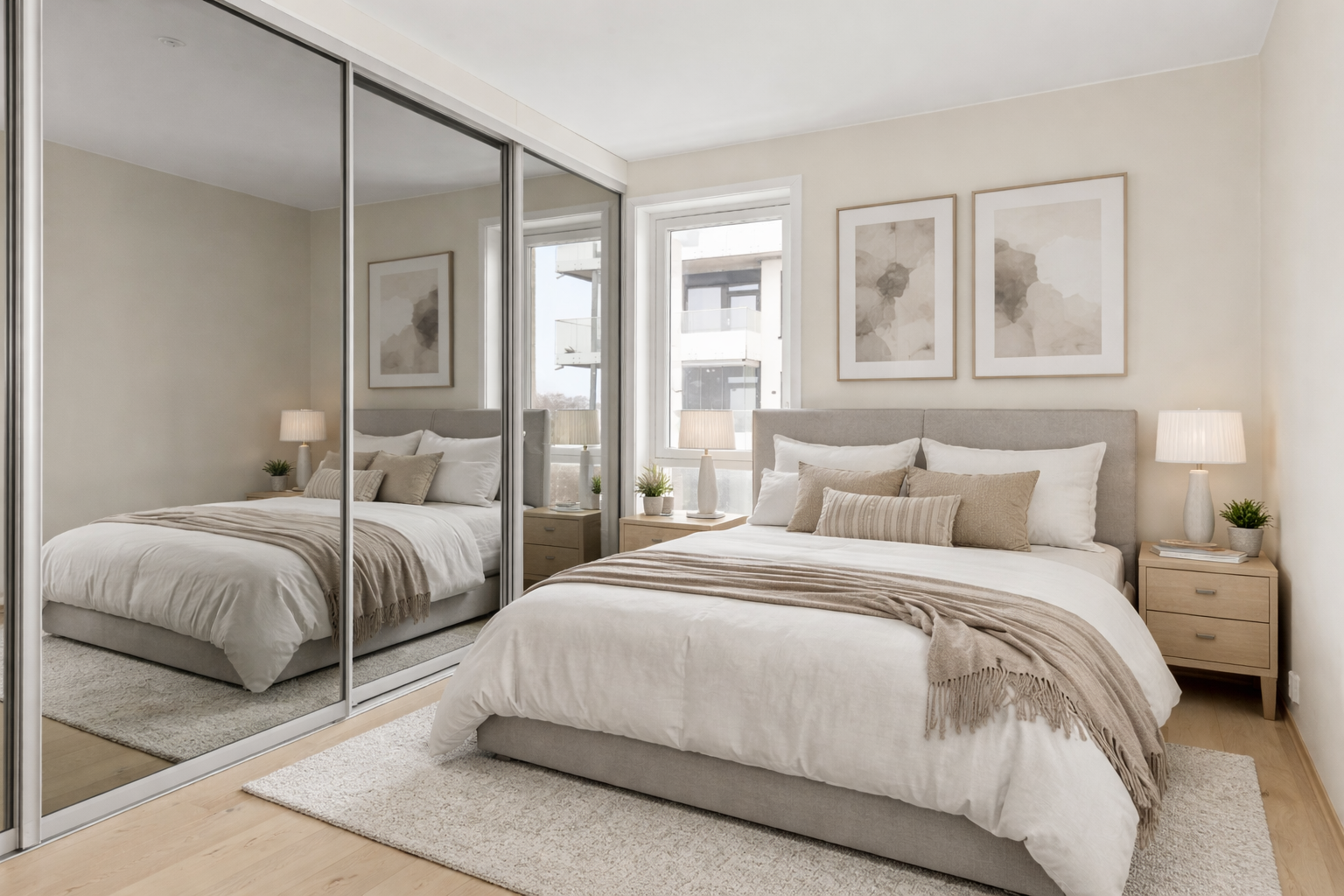 Hovedsoverommet har god plass til dobbeltseng og tilhørende møblement. Galleribilde