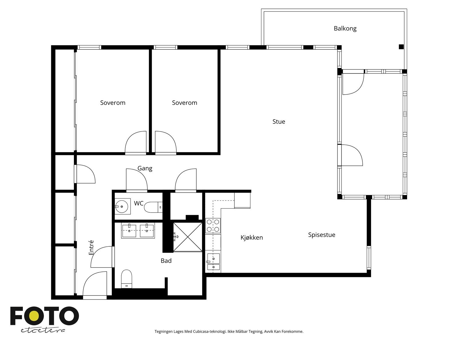 Veiledende plantegning - Ikke målbar Galleribilde