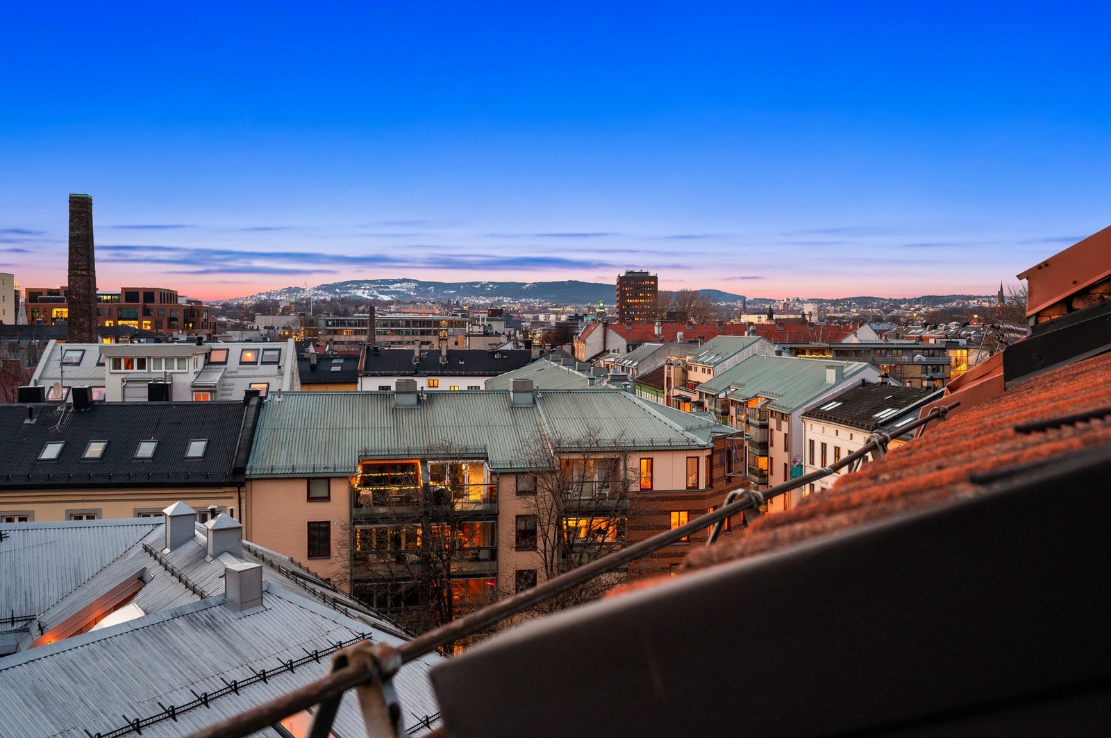 Herfra har du en fantastisk byutsikt. Galleribilde