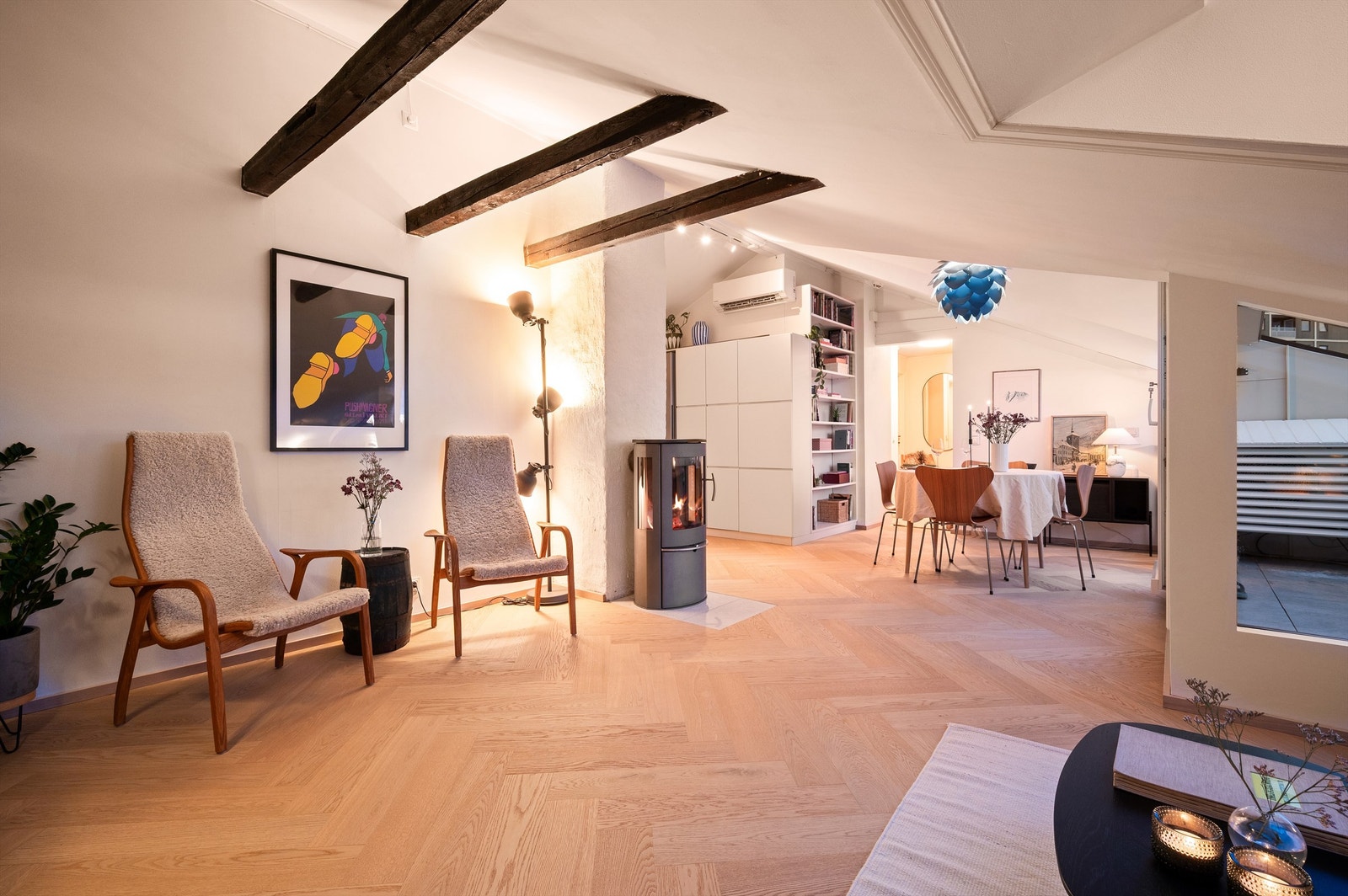 Peisovnen er perfekt for kalde vinterkvelder. Galleribilde