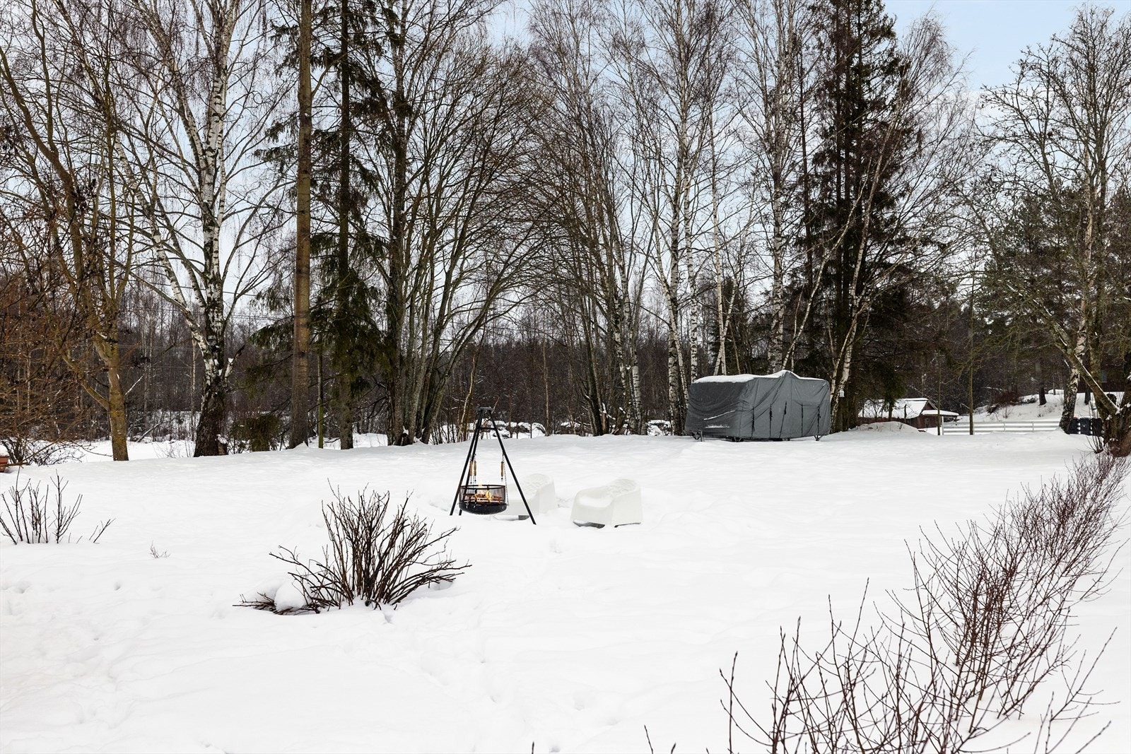 Romslig hage med god plass å boltre seg på. Galleribilde