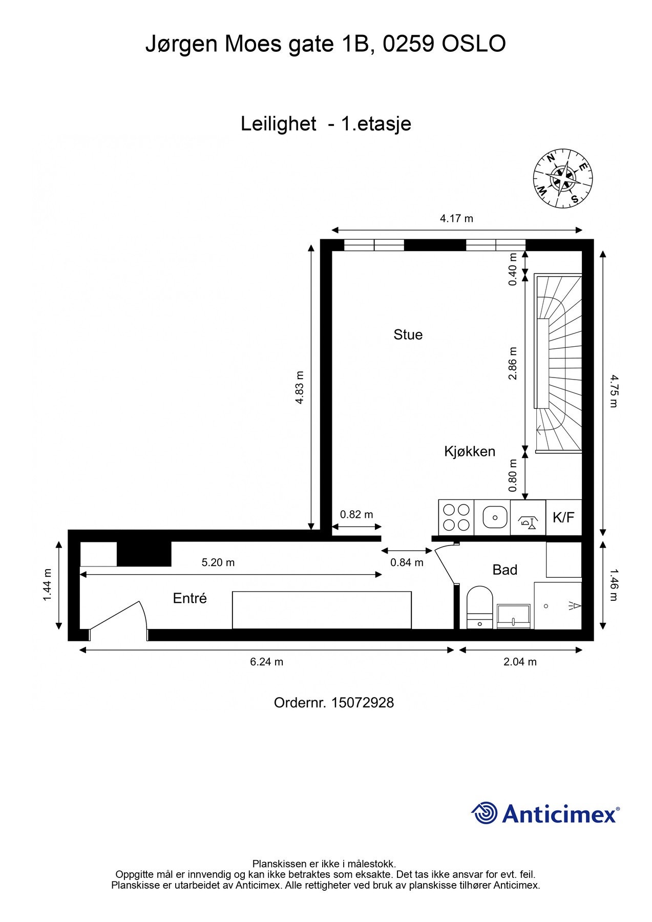 Plantegning 1. etasje. Galleribilde