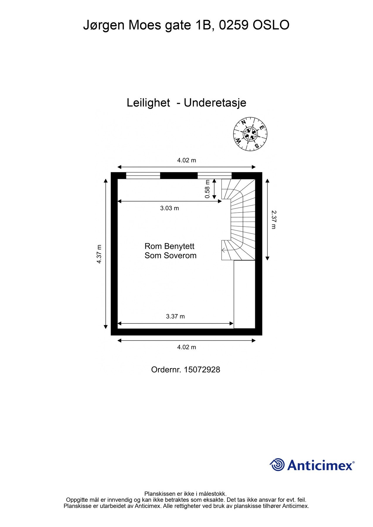 Plantegning underetasje. Galleribilde