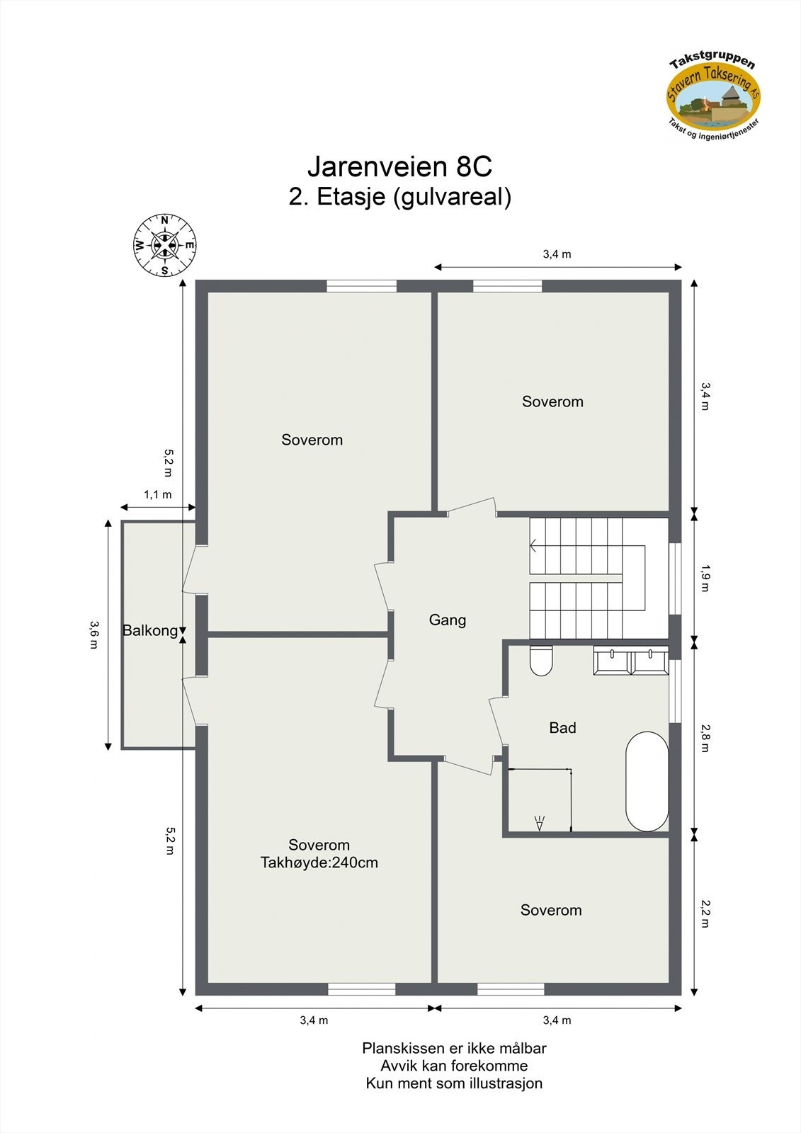 2. Etasje (gulvareal) Galleribilde