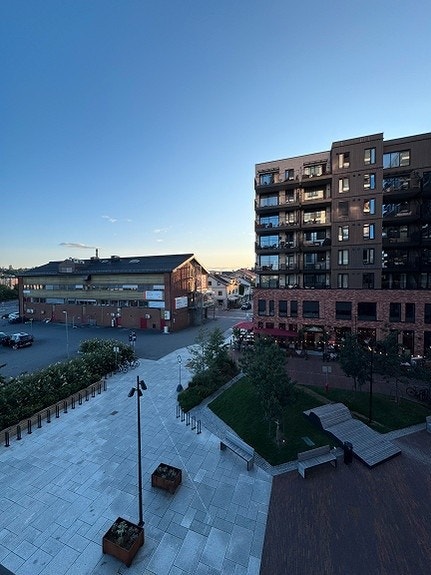 Utsikt fra balkong Galleribilde