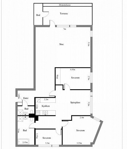 Plantegning Galleribilde