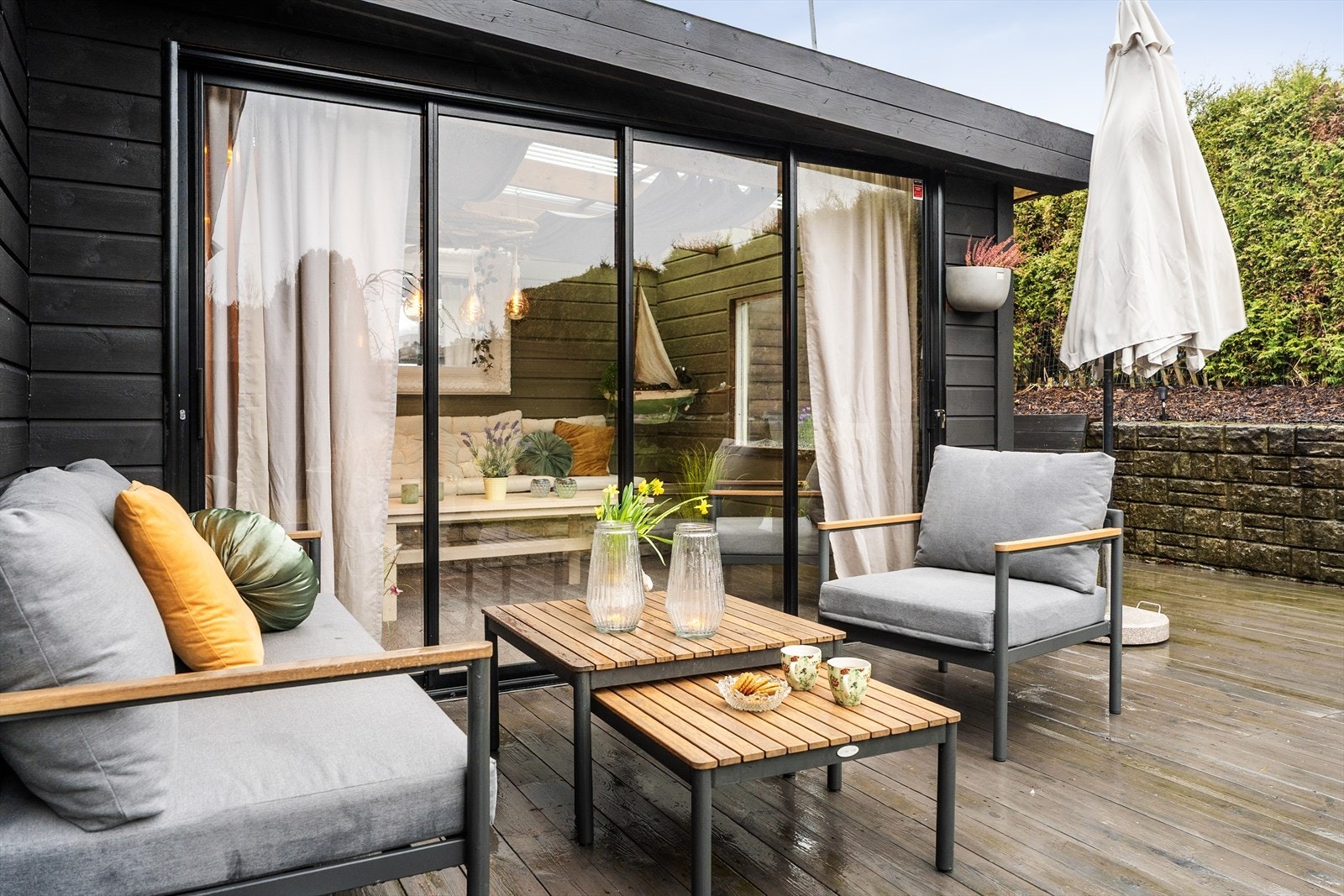 Hagestue man kan nyte hele året Galleribilde