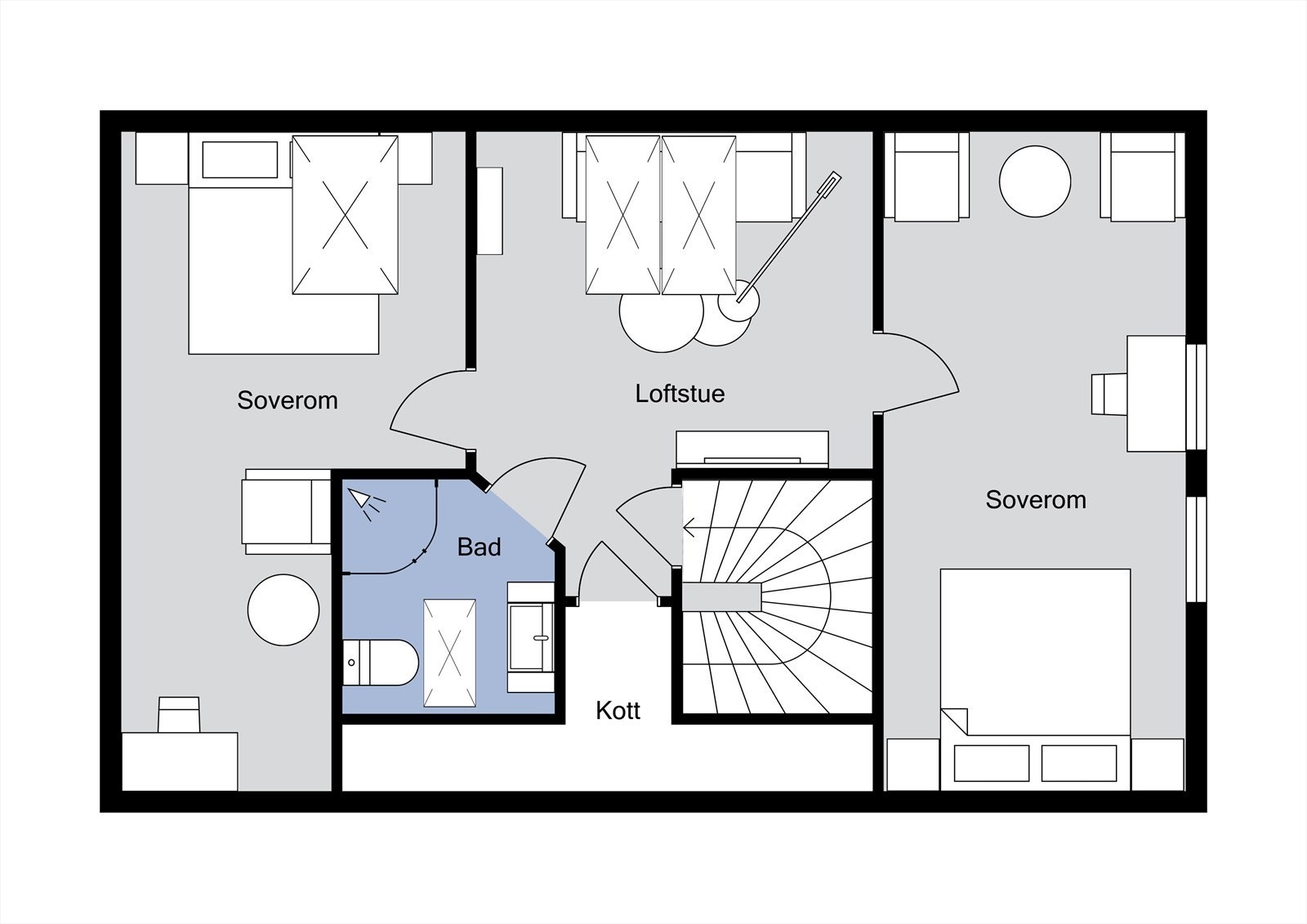 Plantegning - 2. etasje Galleribilde
