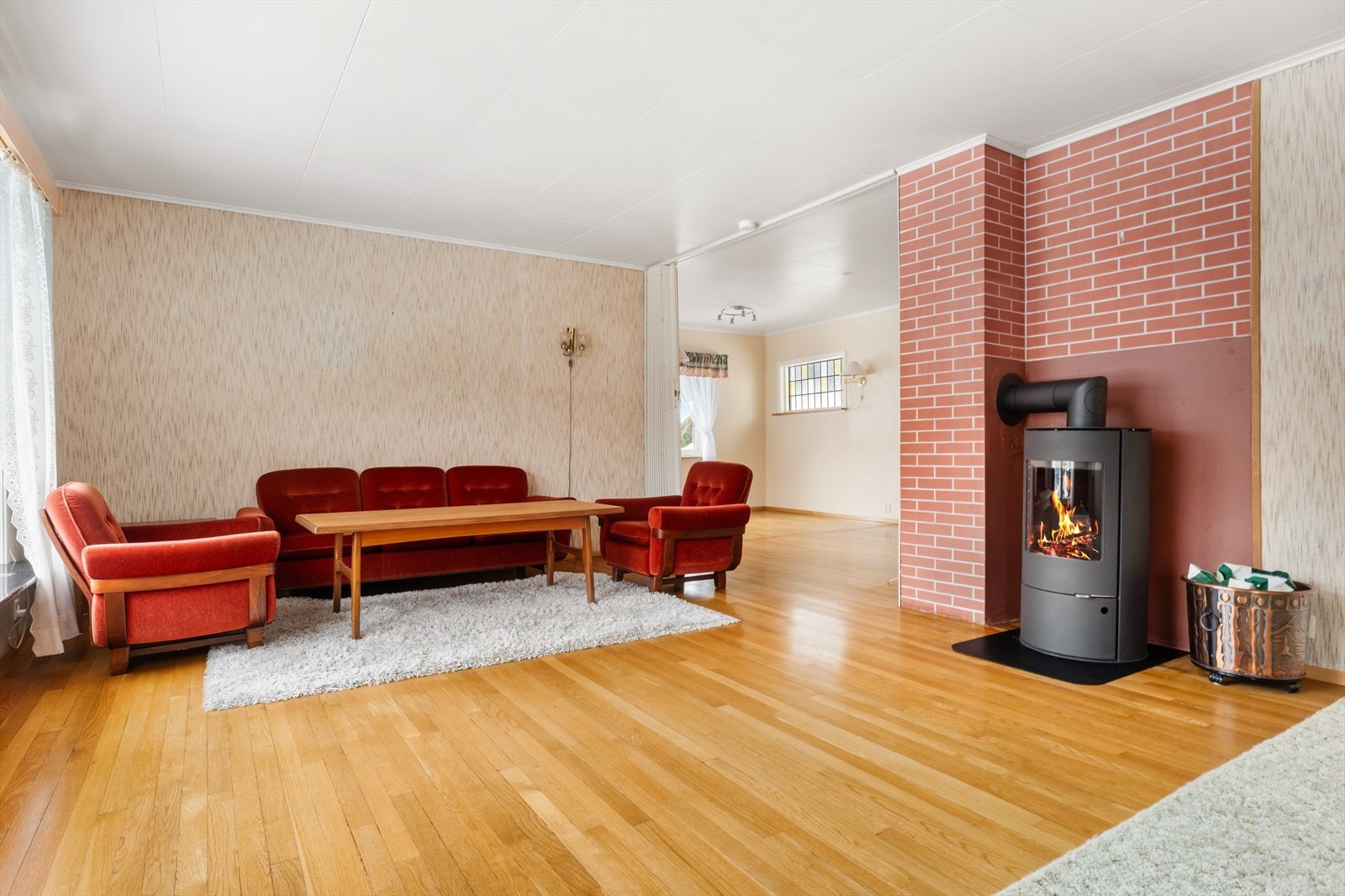 Ny peis i stuen fra 2025. Galleribilde