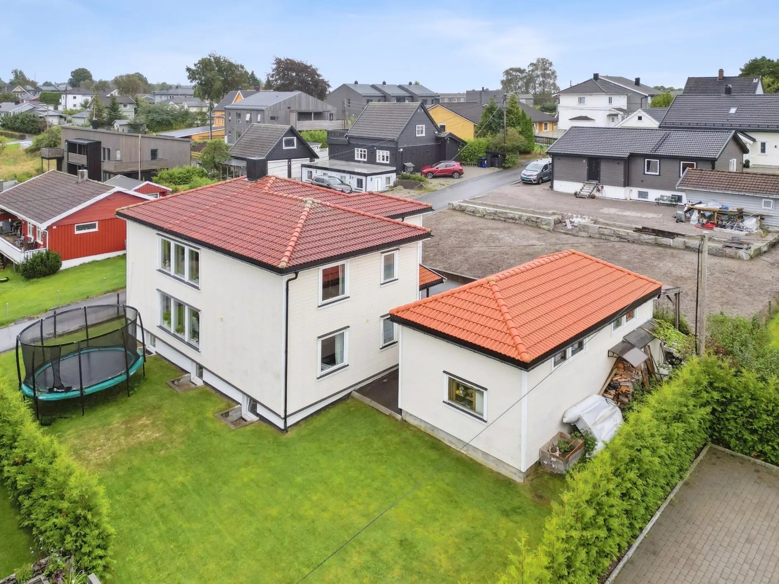 Uteområde på baksiden Galleribilde