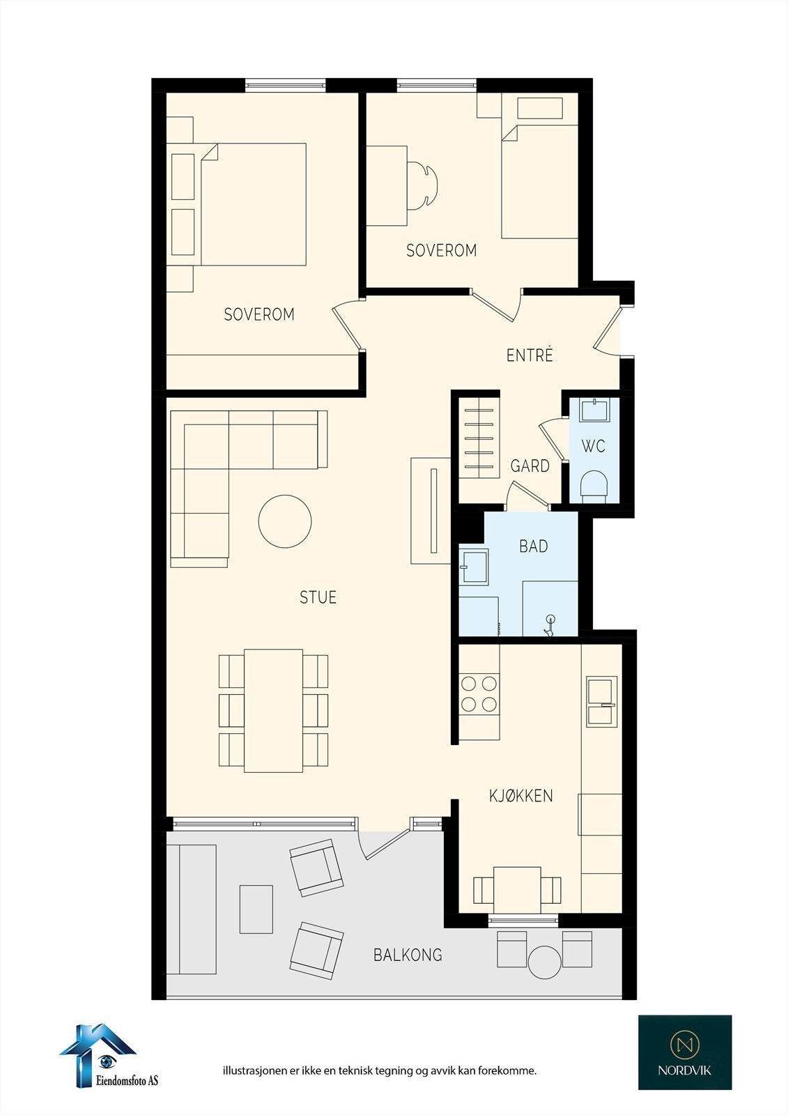 Presentasjon av leiligheten Galleribilde