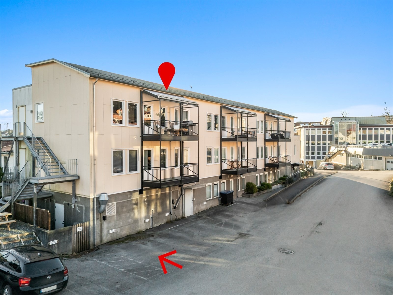 Toppleilighet m/parkeringsplass m/El-billader Galleribilde