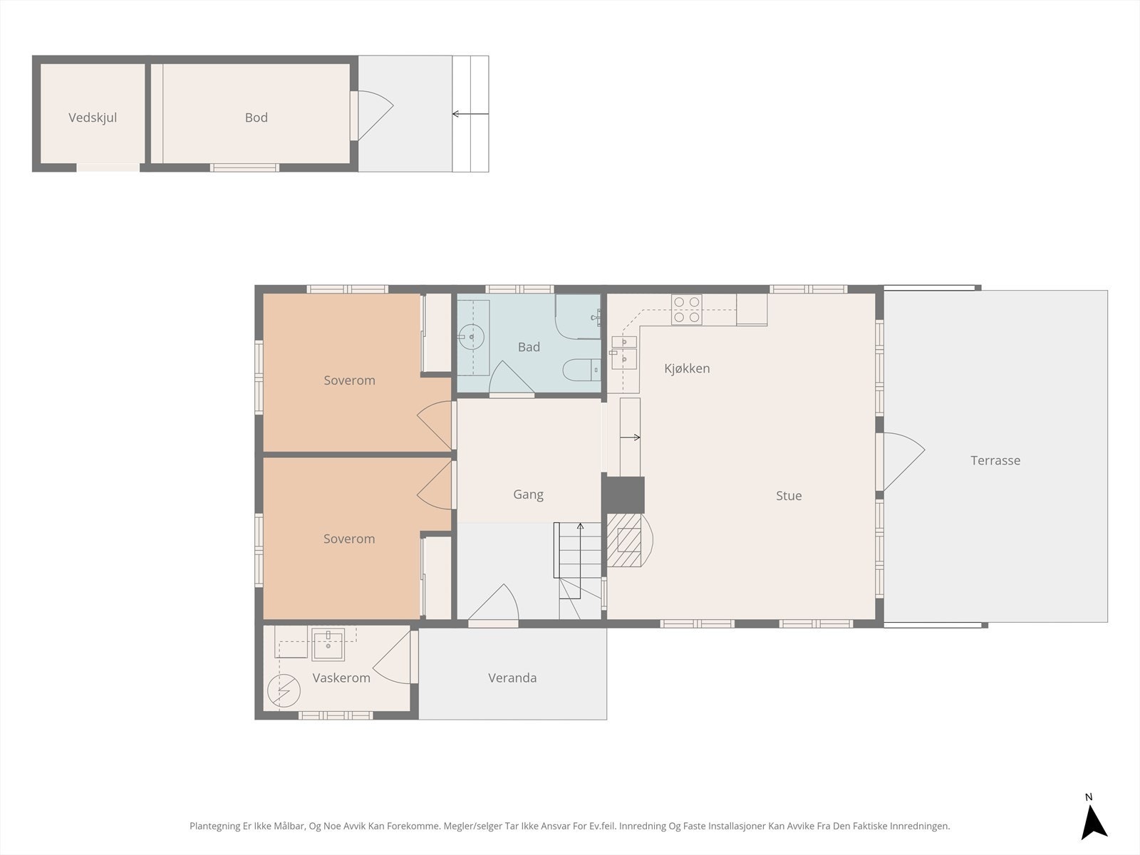 Planløsning 1. etasje. Galleribilde