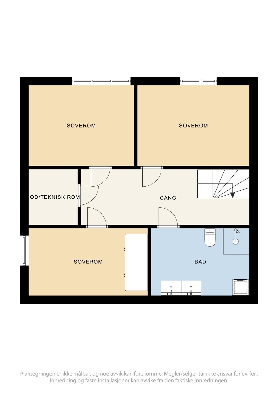 Plantegning - U. etasje. Galleribilde