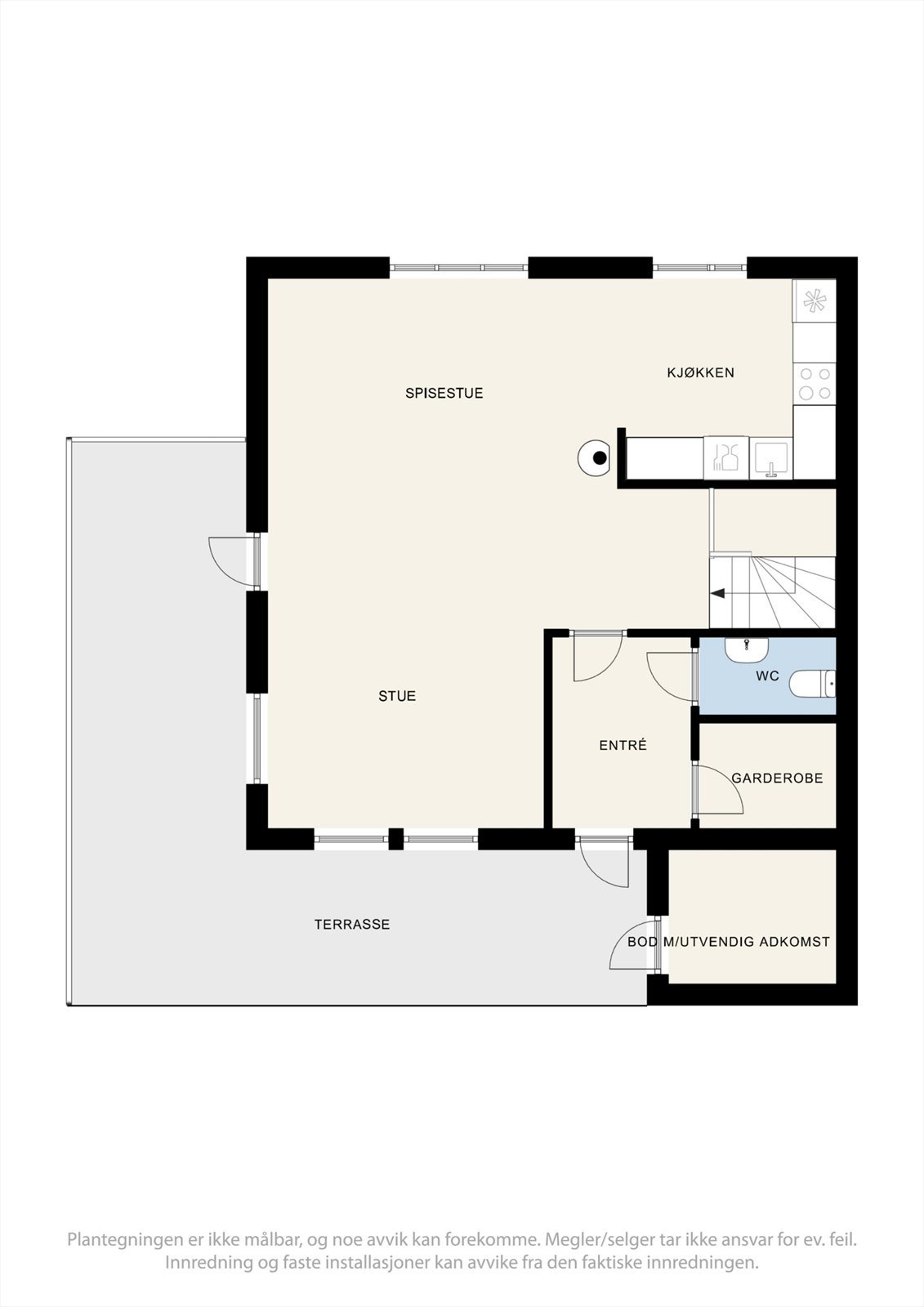 Plantegning - 1. etasje. Galleribilde