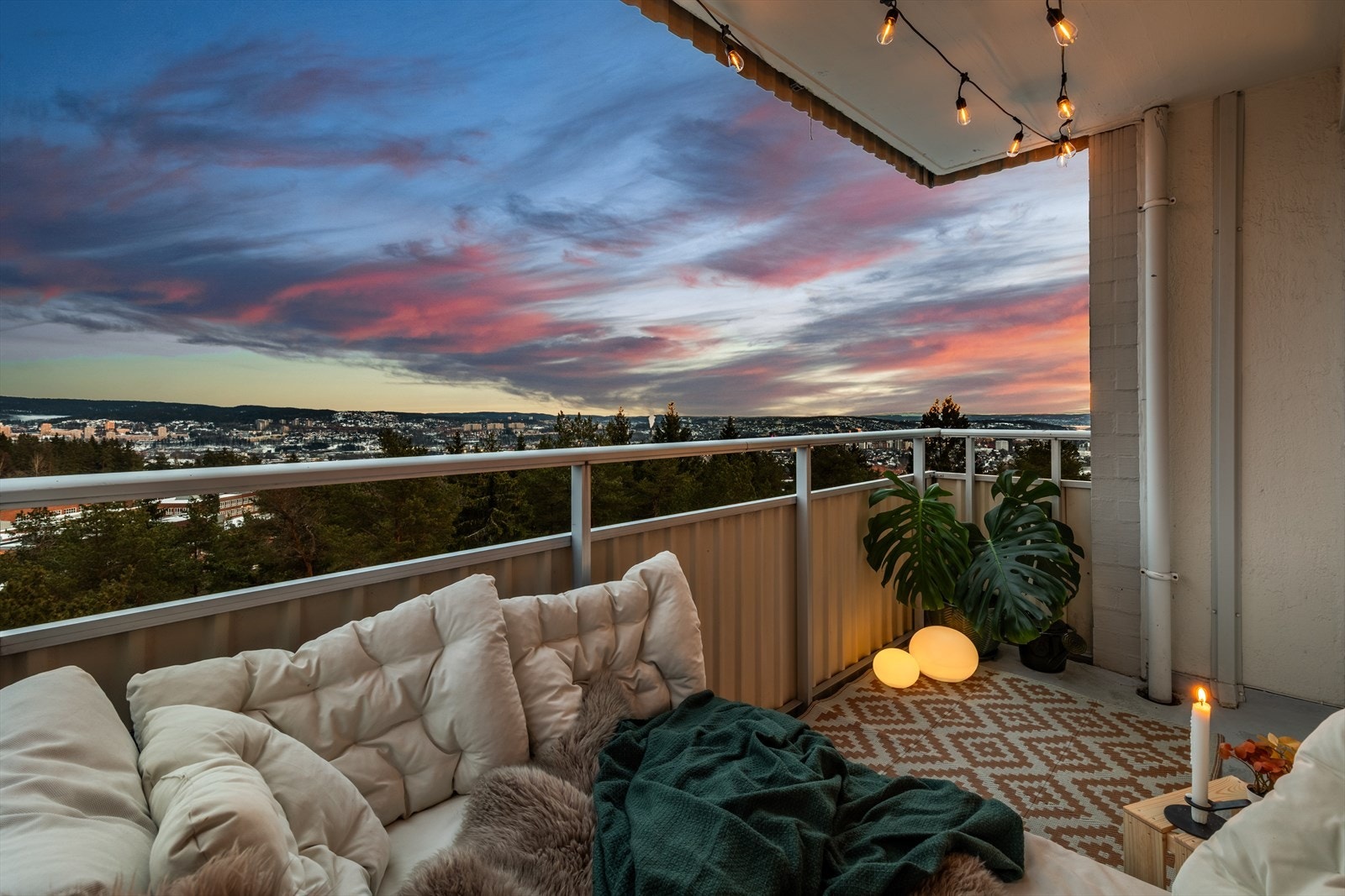 Utsiktsbilde fra ballkong. Galleribilde