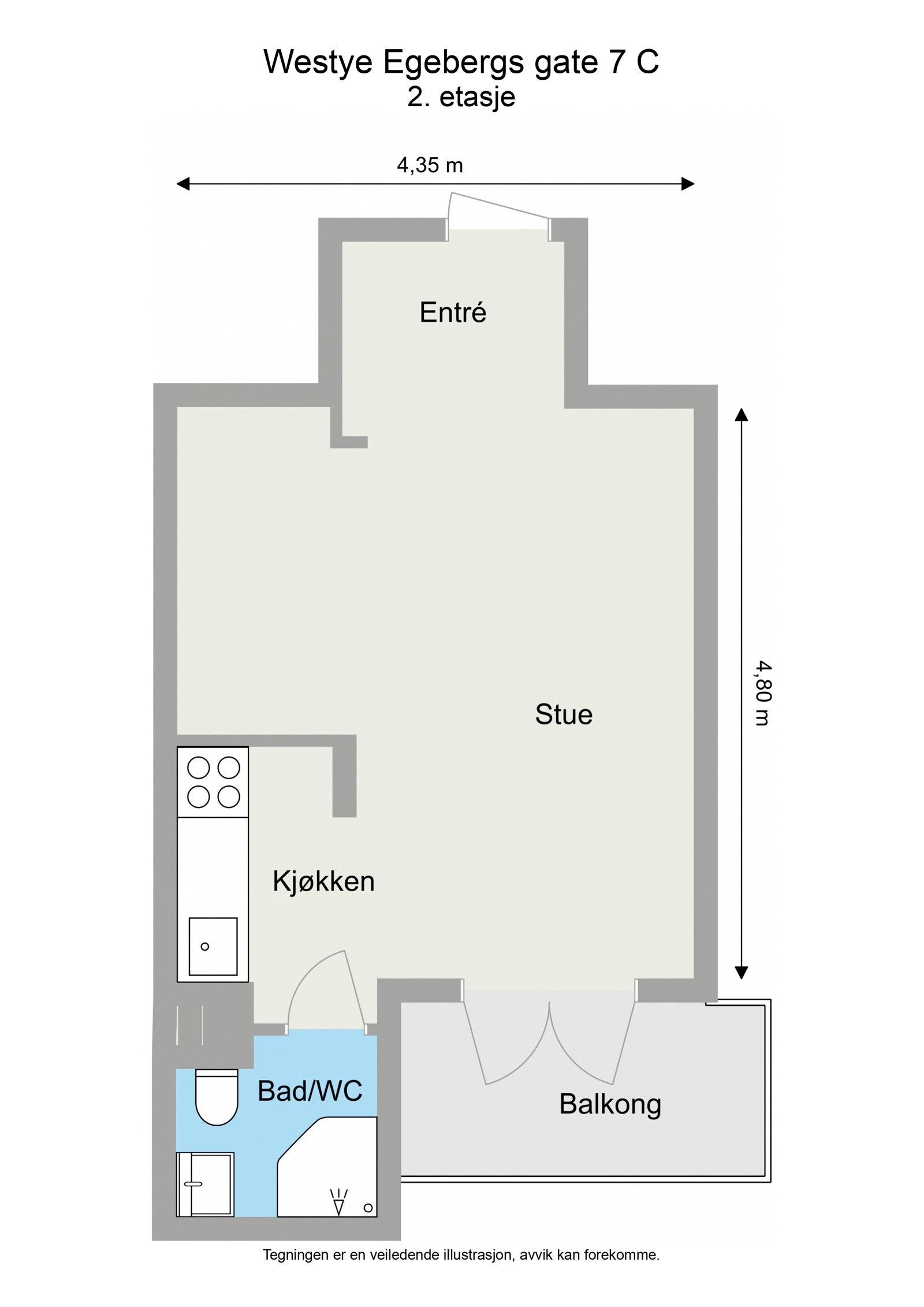 Westye Egebergs gate 7 C - 2D - Letterhead (2) Galleribilde