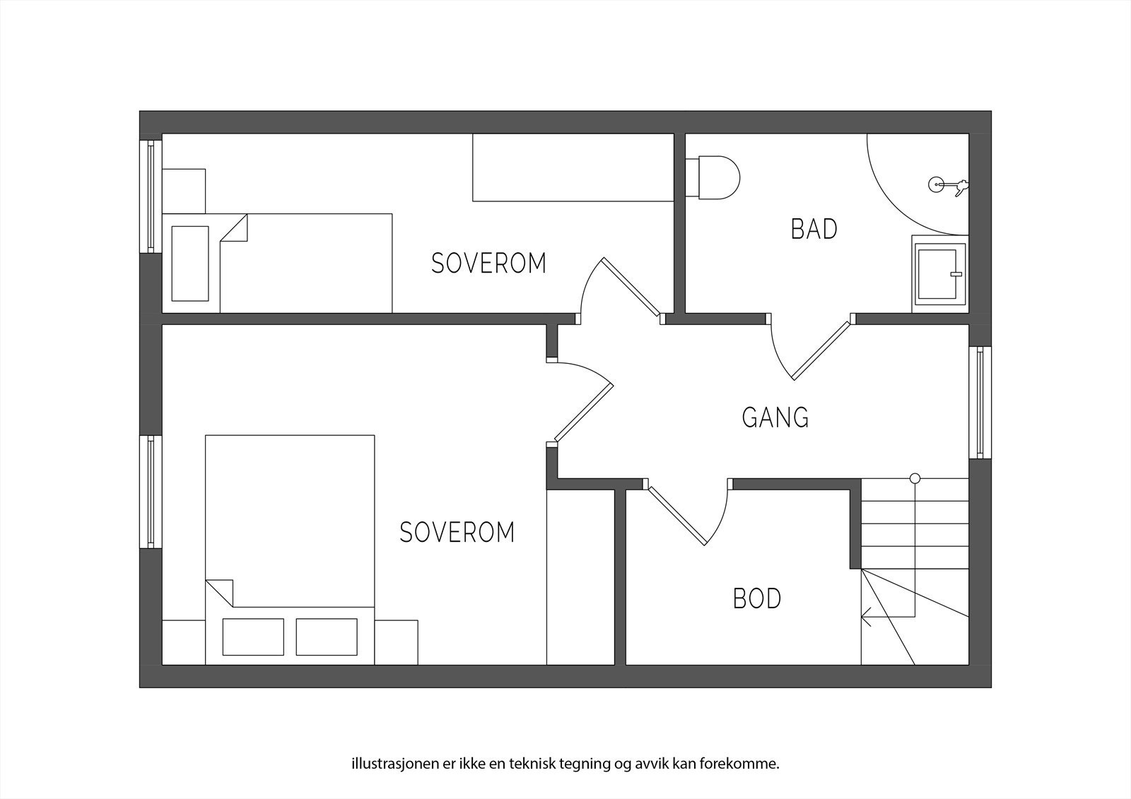 1. etasje. Galleribilde