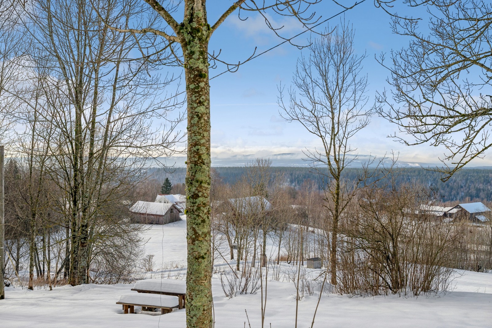 Eiendommen ligger landlig til i Åsbygda med flott utsikt mot Norefjell. Galleribilde