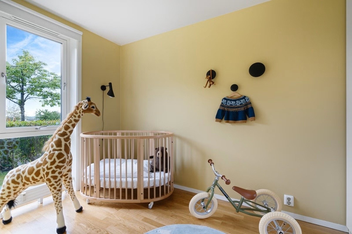 Gammelt bilde av soverommet Galleribilde