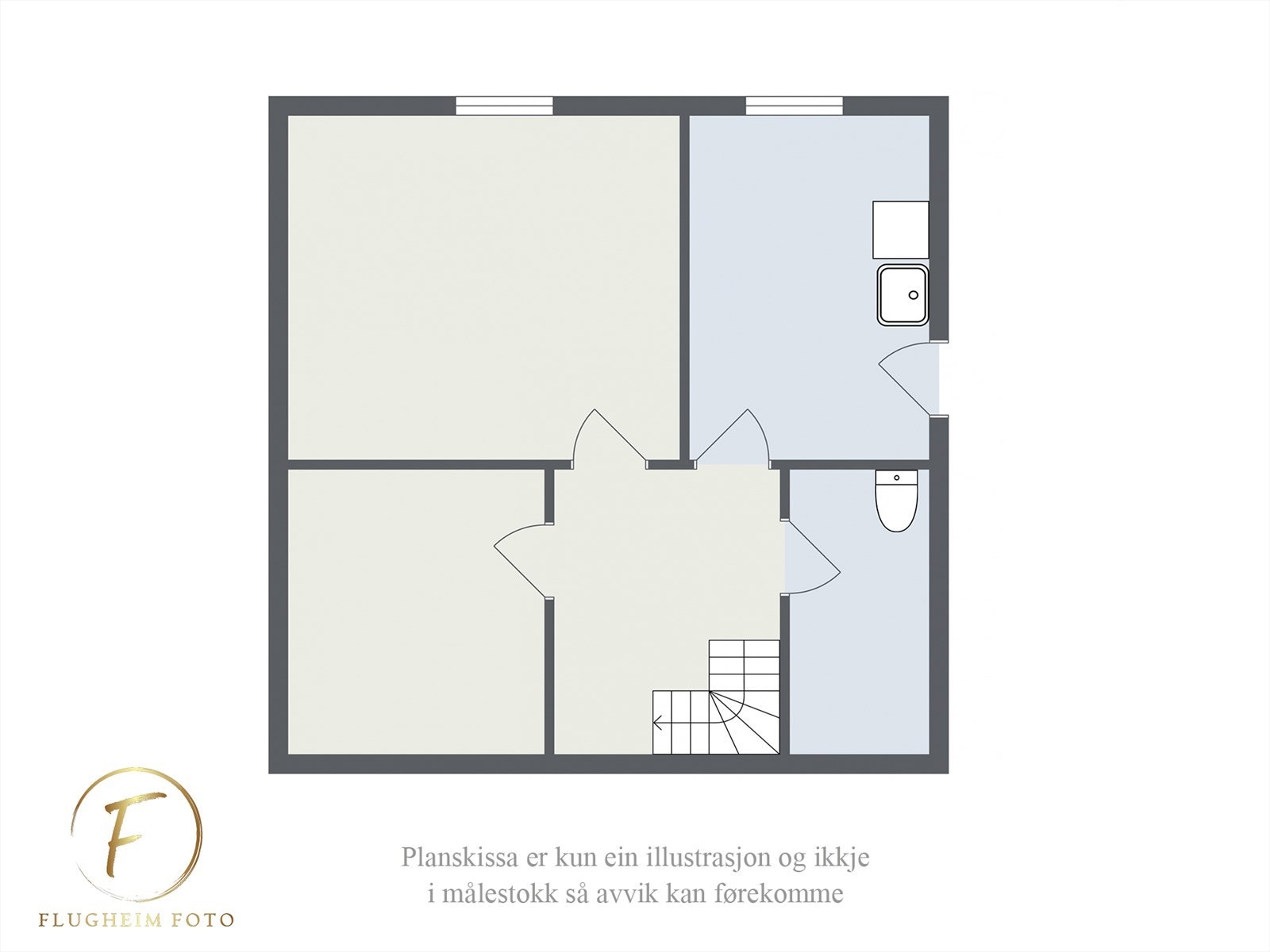 Planteikning - Underetasje Galleribilde