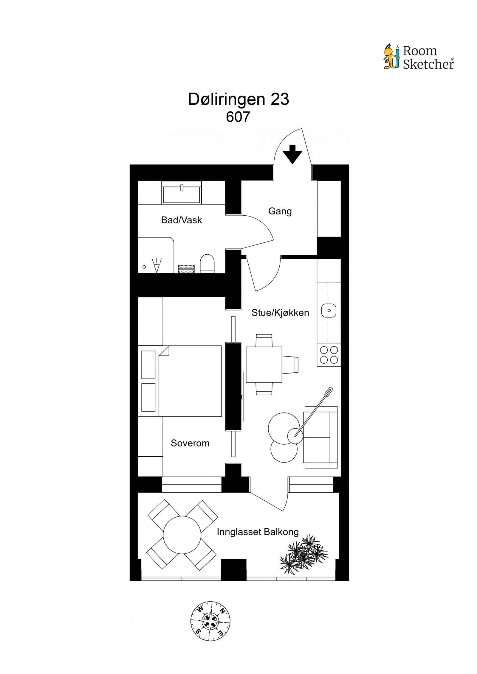 Plantegning - M603 Galleribilde