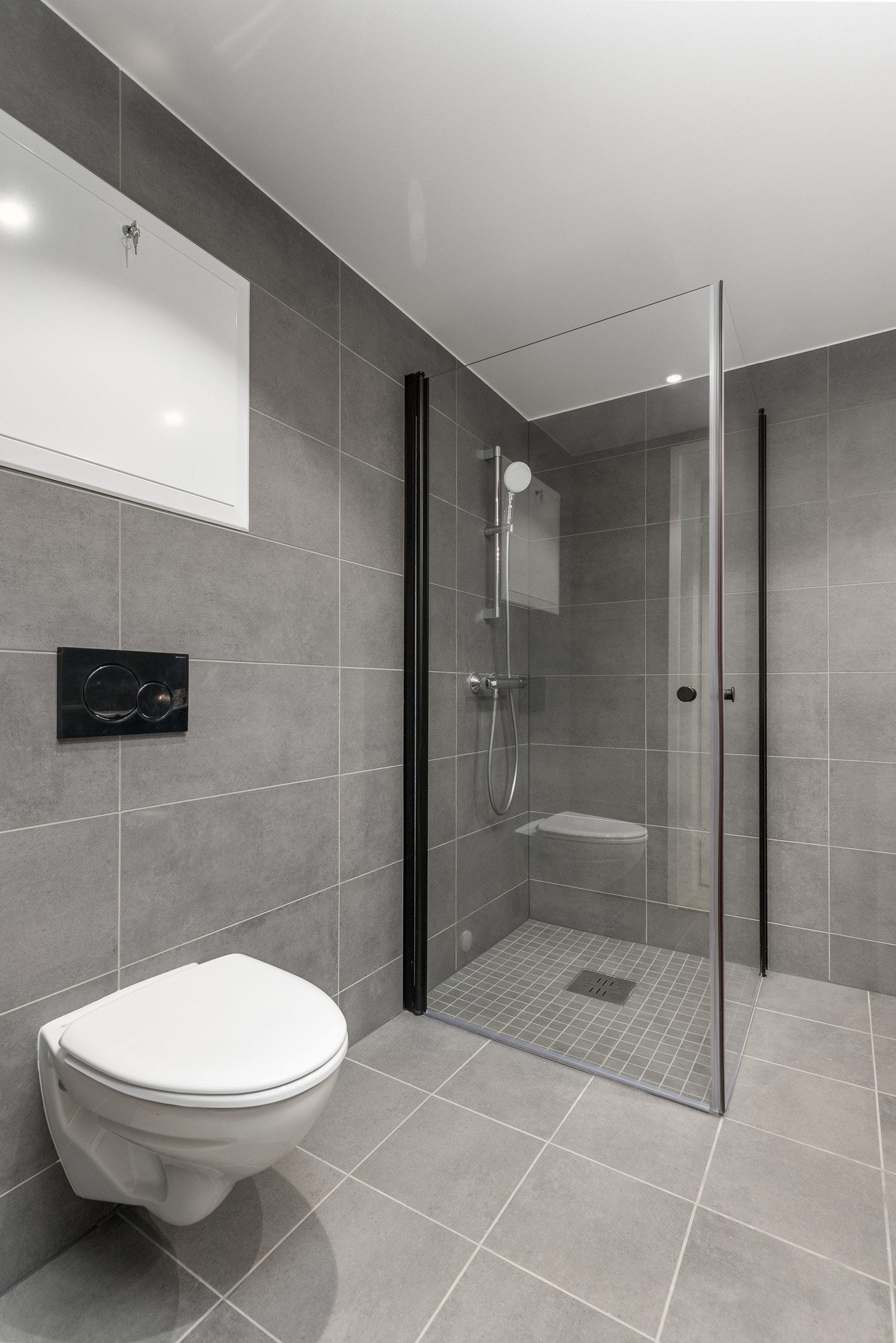 Badet har varmekabler i gulv, som sikrer en behagelig temperatur. Galleribilde