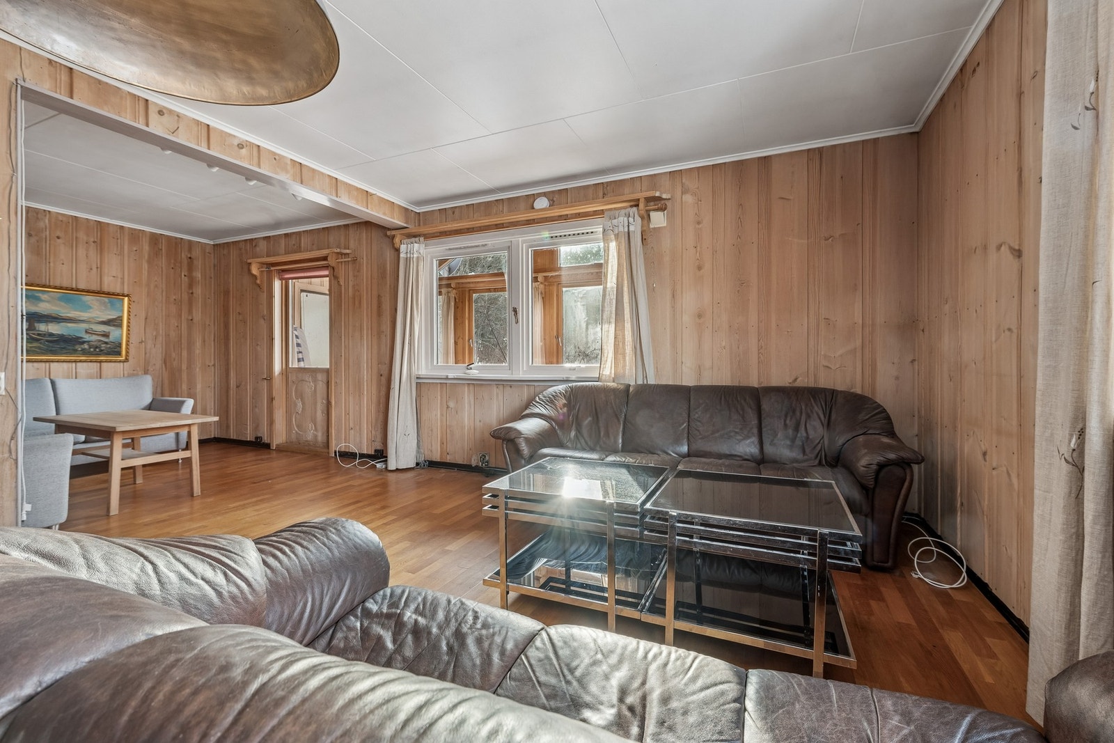 Fra stue er det utgang til vinterhage. Galleribilde