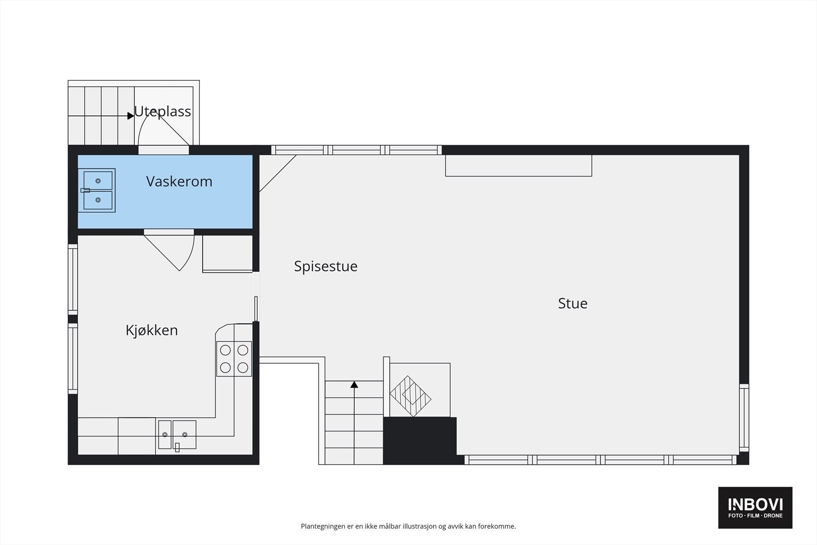 Plantegning 1. etasje, øvre plan Galleribilde