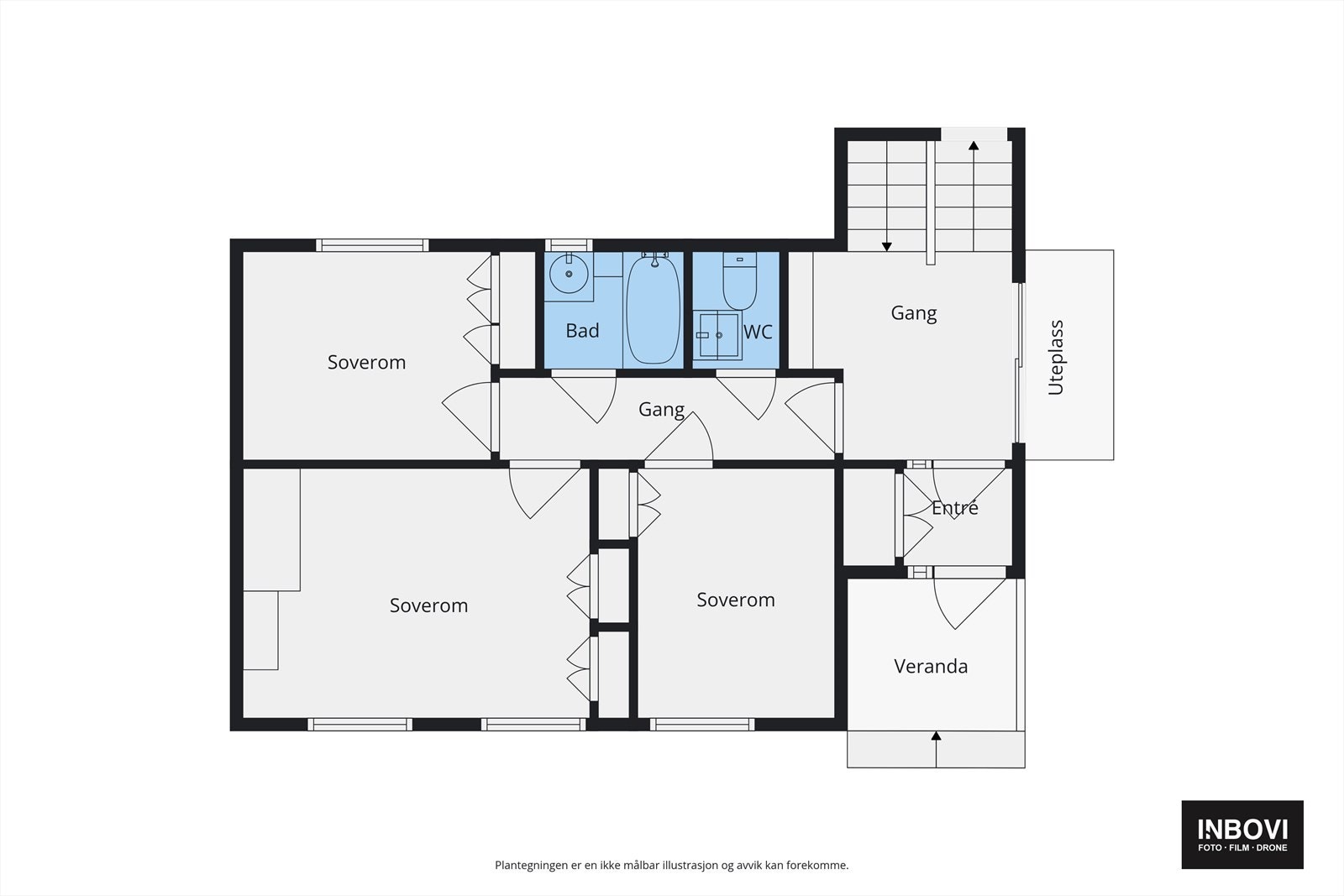 Plantegning 1. etasje, nedre plan Galleribilde
